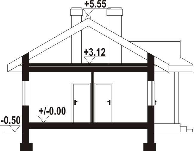 Holzhaus einstöckig