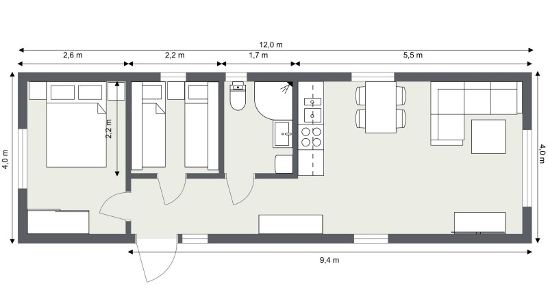 Mobilheime Chalets OLE-48