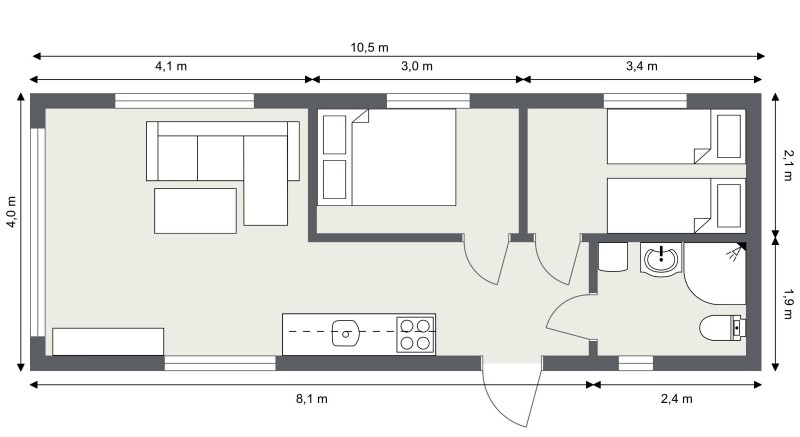 Winterfeste Chalets SAK-42N