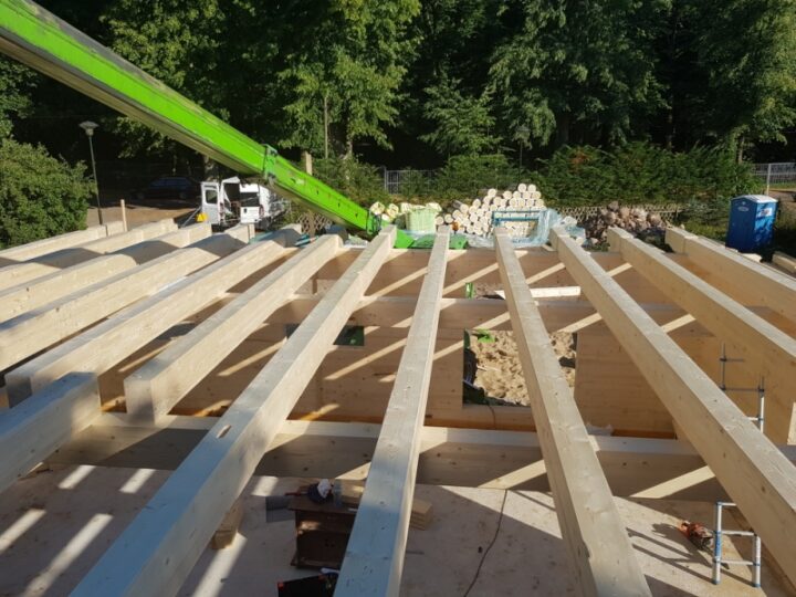 Holzhaus Montage